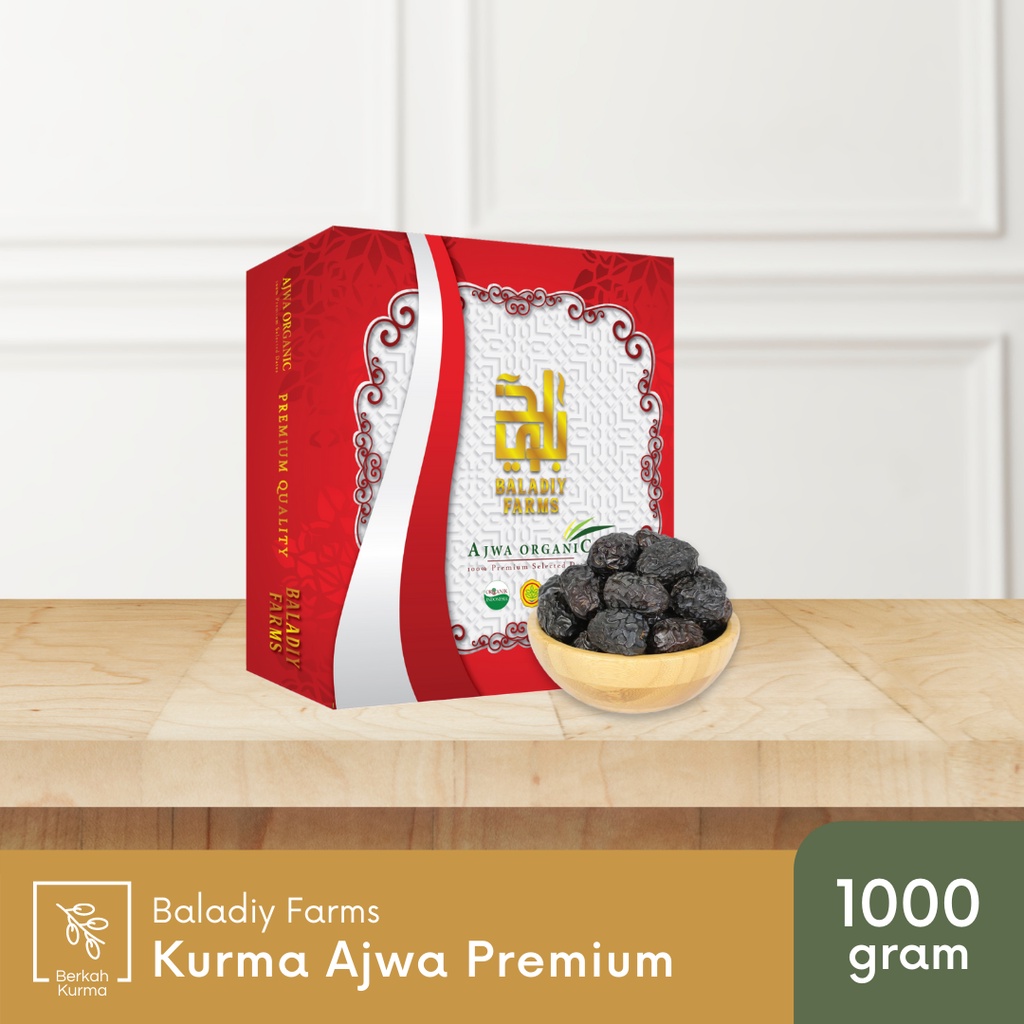 

Kurma Ajwa Baladiy Farms 1 kg - Kurma Organik Kualitas Premium