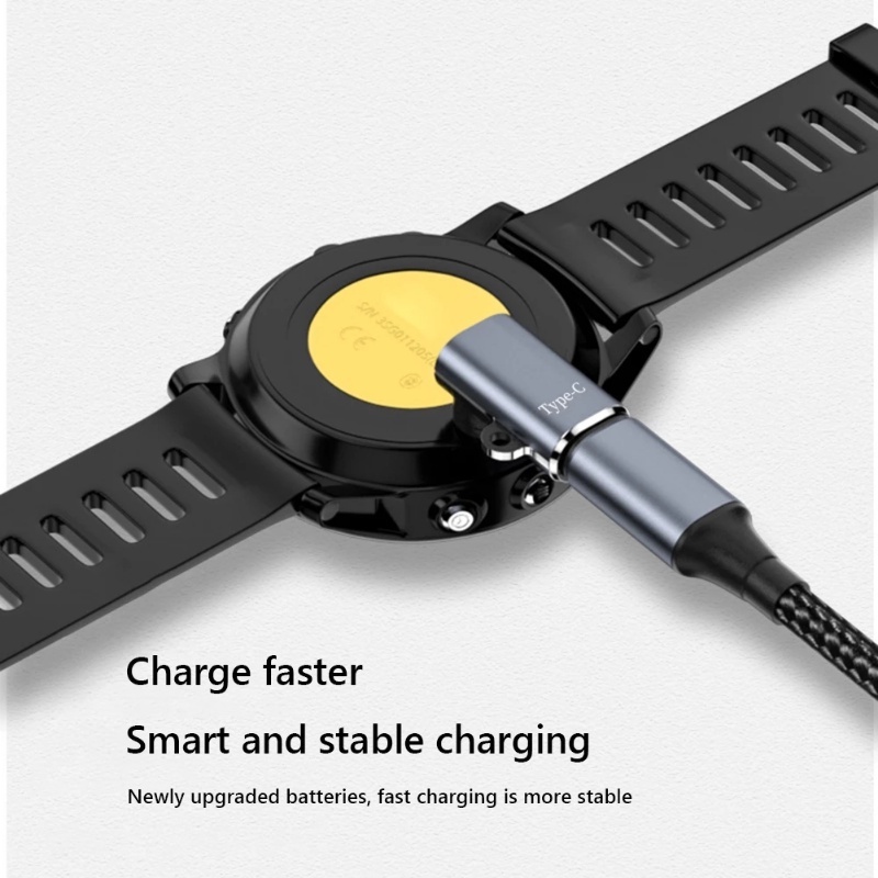 Adaptor Dengan Lubang Lanyard90° Siku Adaptor Adaptor Adaptor Jam Tangan Adaptor Cas Konektor Kabel Cas Portable Kompatibel Dengan Jam Tangan Garmin