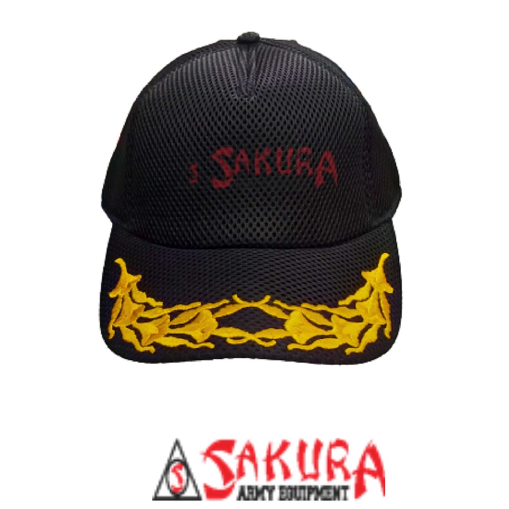 Topi Jaring Pamen Kapas Kapas Hitam