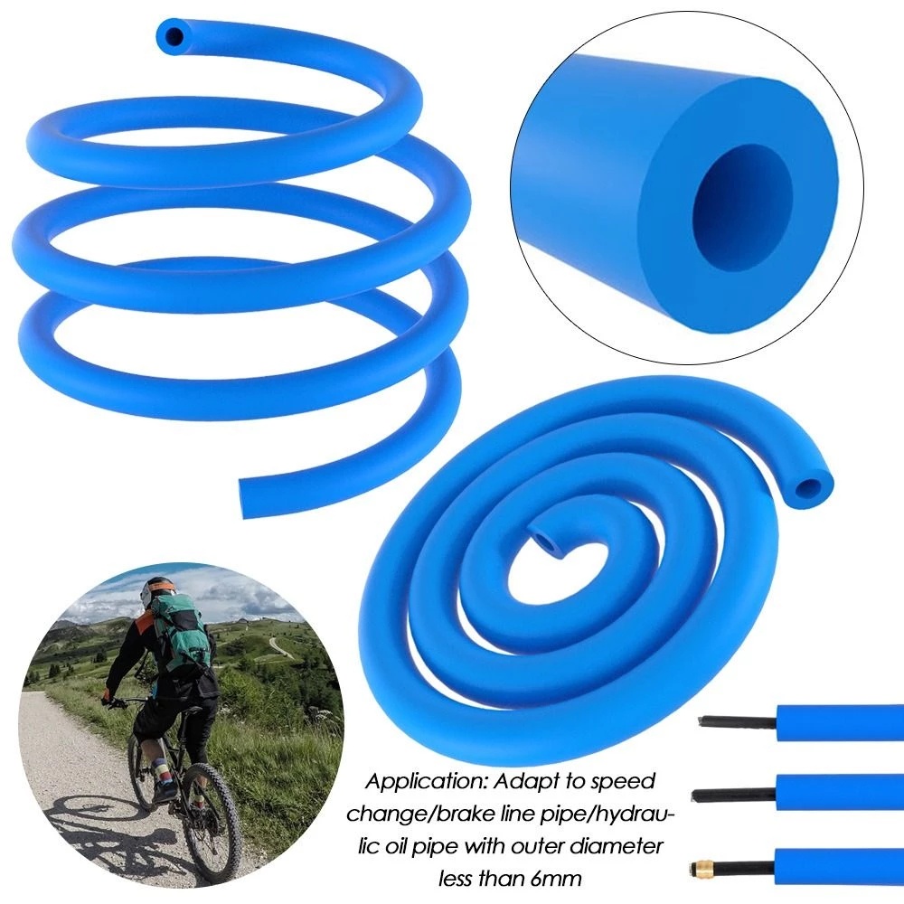 Untuk Menggeser Rem Hidrolik Tabung 1.5M Sepeda Frame Inner Shell Anti-Noise Tabung Penyerap Suara 6mm Lengan Spons Kabel Sepeda Shock Absorber