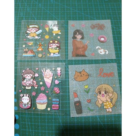 

STICKER WATERPROOF/STICKER MOMO/STICKER KOREA ISI 100PCS TERLARISS...,,,,,