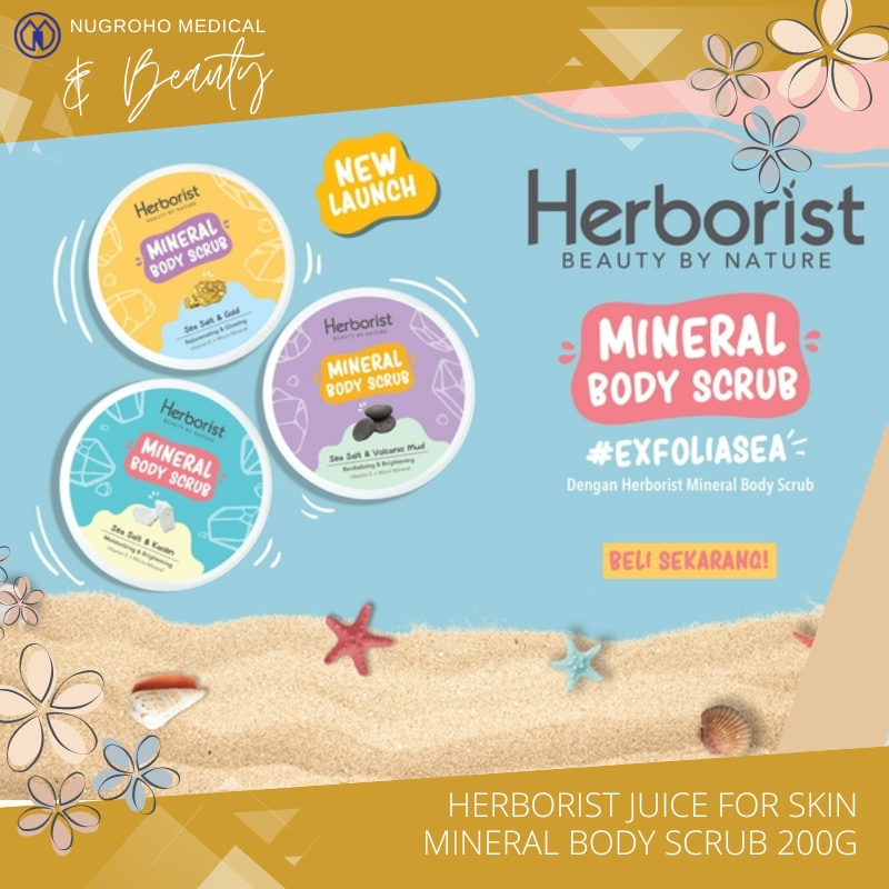 Jual HERBORIST JUICE FOR SKIN MINERAL BODY SCRUB 200G Shopee Indonesia