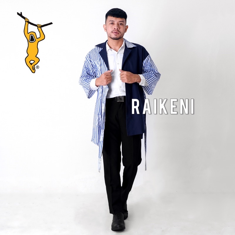 RAIKENI Kimono Designer | Kimono Tradisional | Outer Traditional Pria | Outer Batik Pria | Cardigan Batik Pria