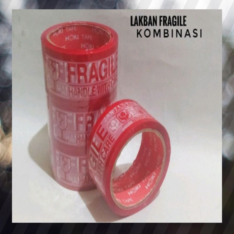 Lakban Plester jangan di banting Fragile 48mm x 72 yard