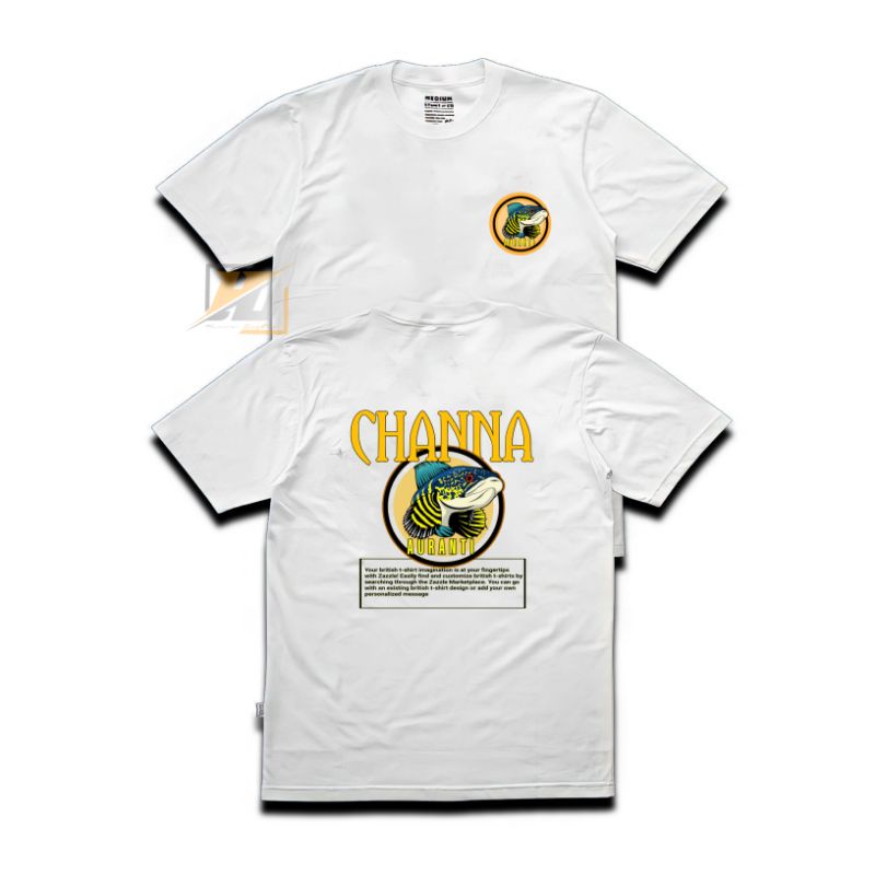 Baju Kaos Anak Ikan Channa snakehead/Atasan Gambar ikan Channa bahan premium terlaris