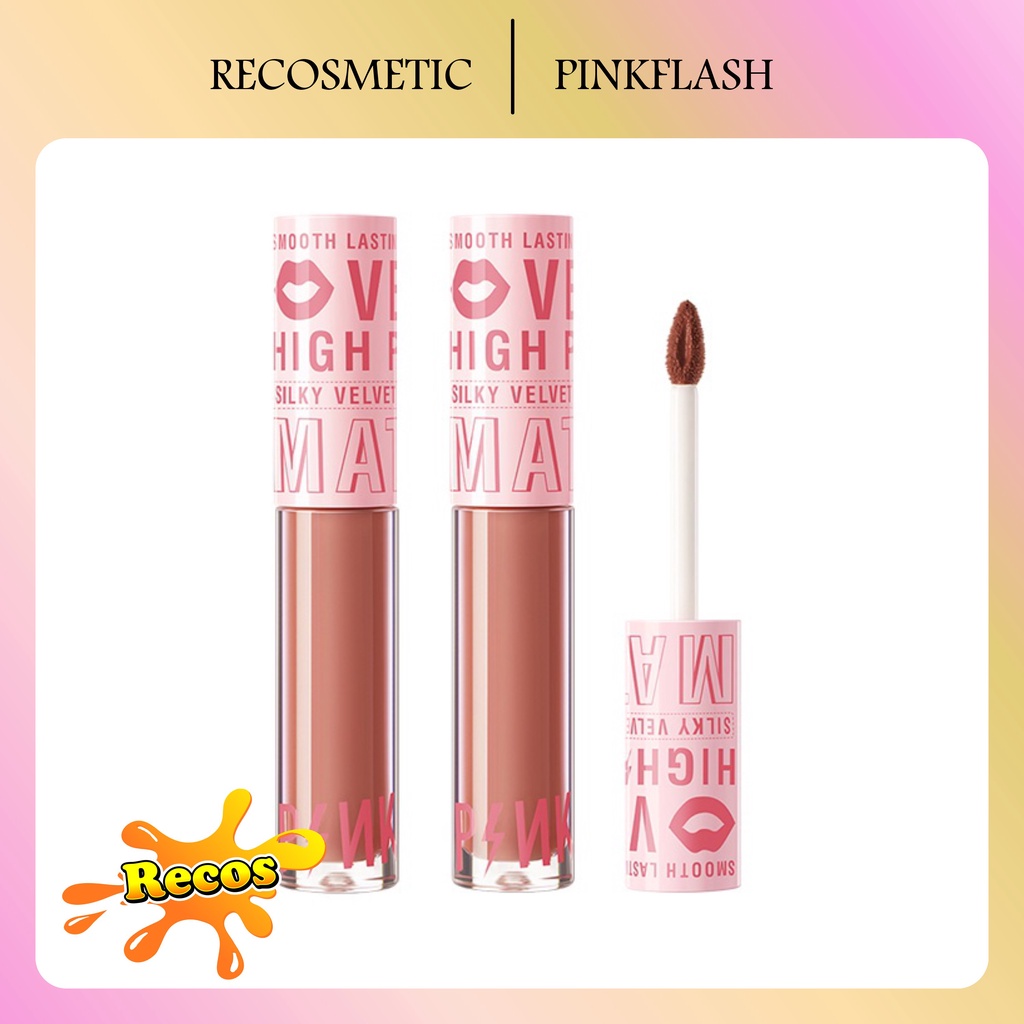 [BPOM] PINKFLASH PinkDiary Silky Lip Cream - PF-L04 | Smooth High Pigment Waterproof Lasting Velvet Matte Lipstick