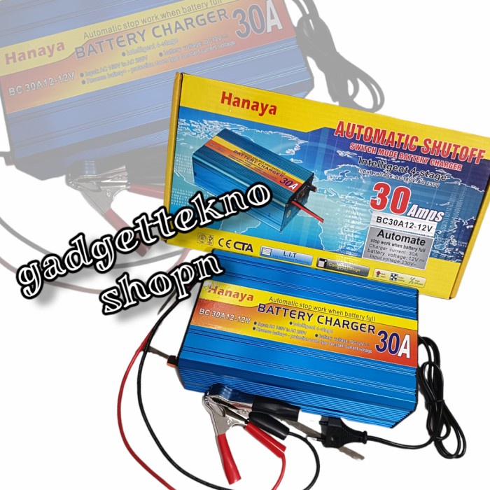 charger aki 12v 30a
