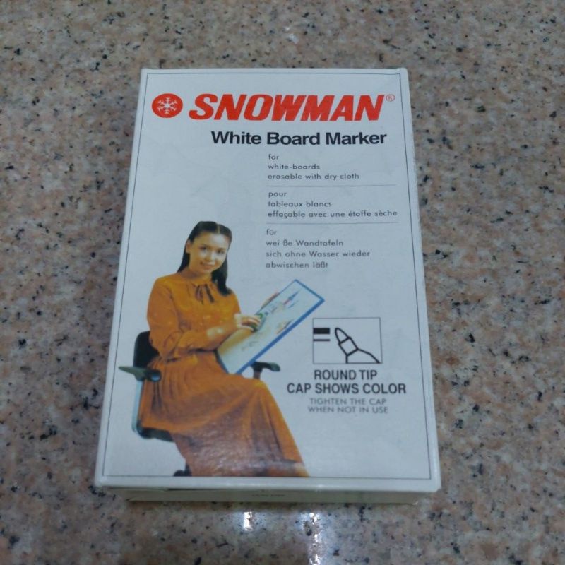

(PAK) Spidol Whiteboard Snowman BG-12 (Non Permanent) / Board Marker SNOWMAN BG-12