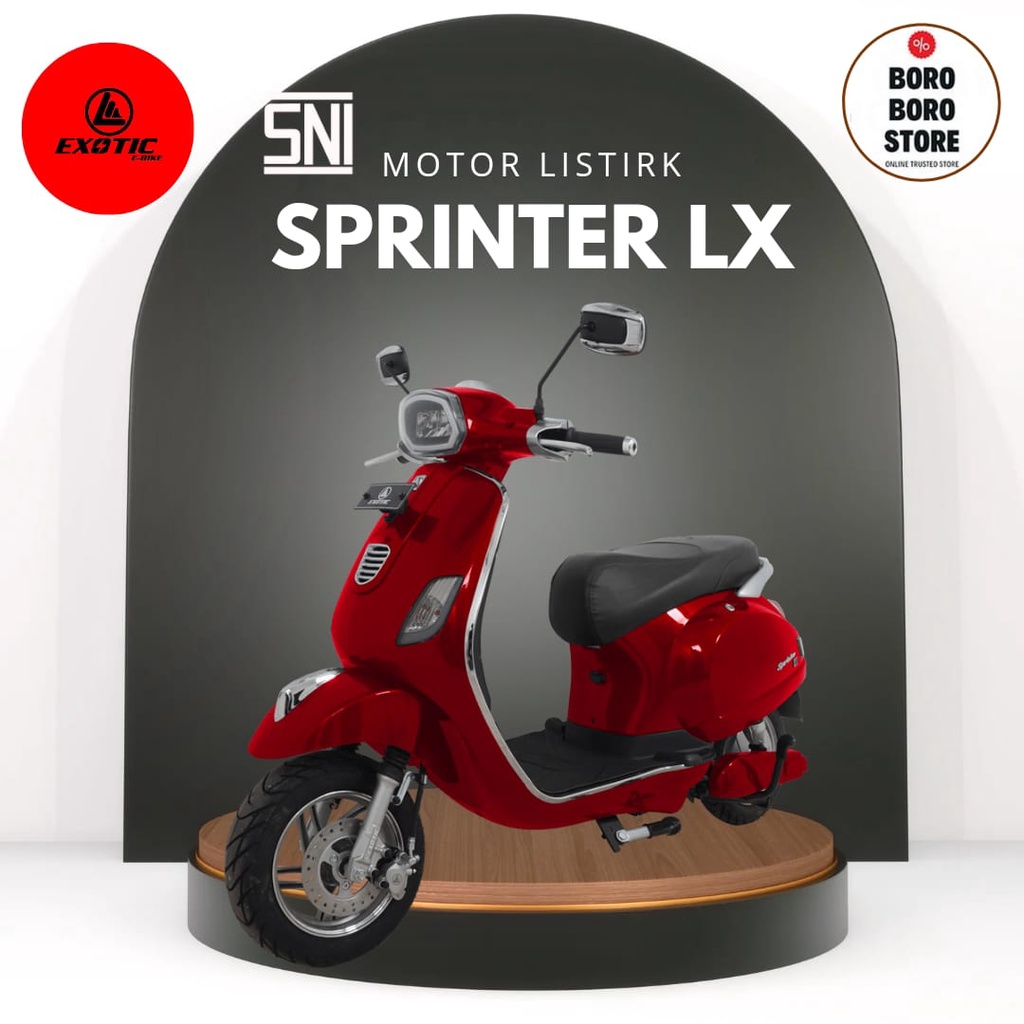 Sepeda Motor Listrik Vespa Listrik Sprinter LX Pacific Exotic