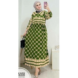 Hemita Gamis Terbaru Dress Rayon Wanita Kekinian