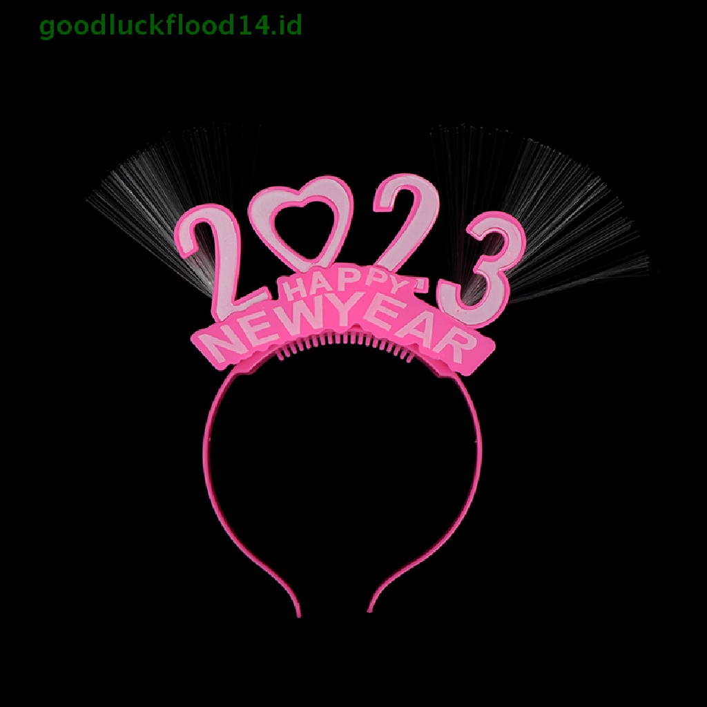 [GOOGFOUR] 2023ikat Kepala Happy New Year Glowing Hiasan Kepala Tahun Baru Anak Props Gift [TOP]