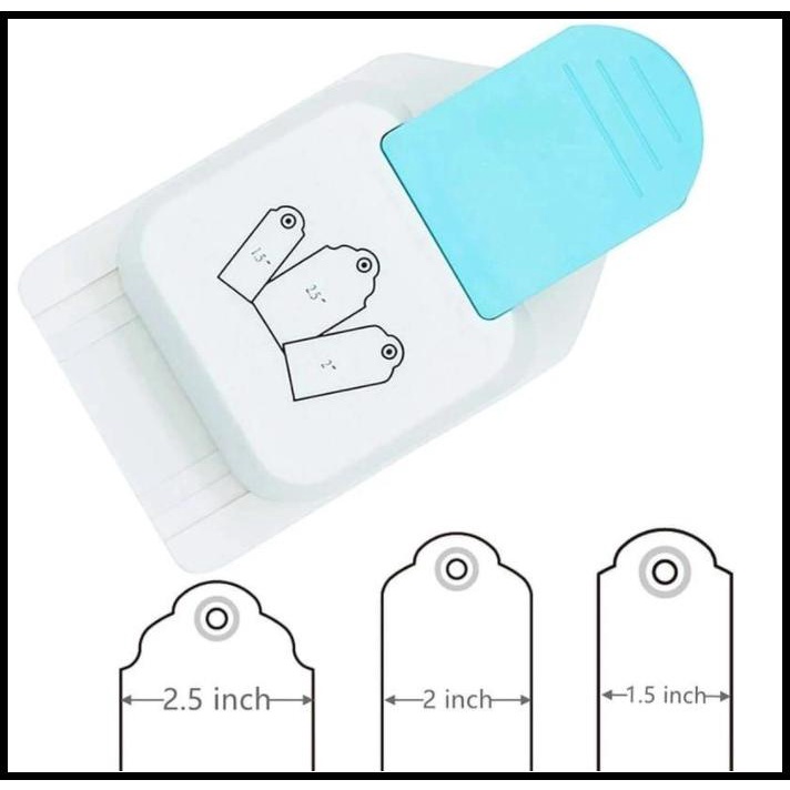 

Puncher Bookmark Embossing Cut Gift Price Tag Paper Hanger 3 Size