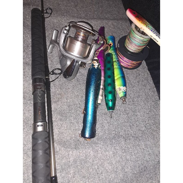 Paket Popping 1 Set Rod Maguro Thunus XT PE8  Reel Shimano NAVI 8000 PG (Second Hand/Bekas Terawat)