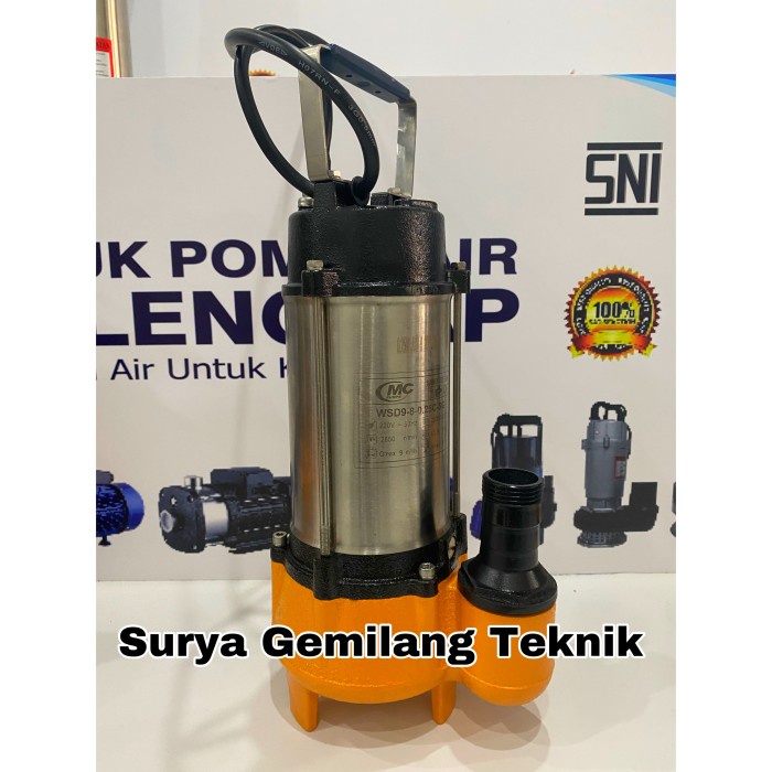 Pompa Celup Air Kotor Nasional 180Watt Submersible Sewage Pump