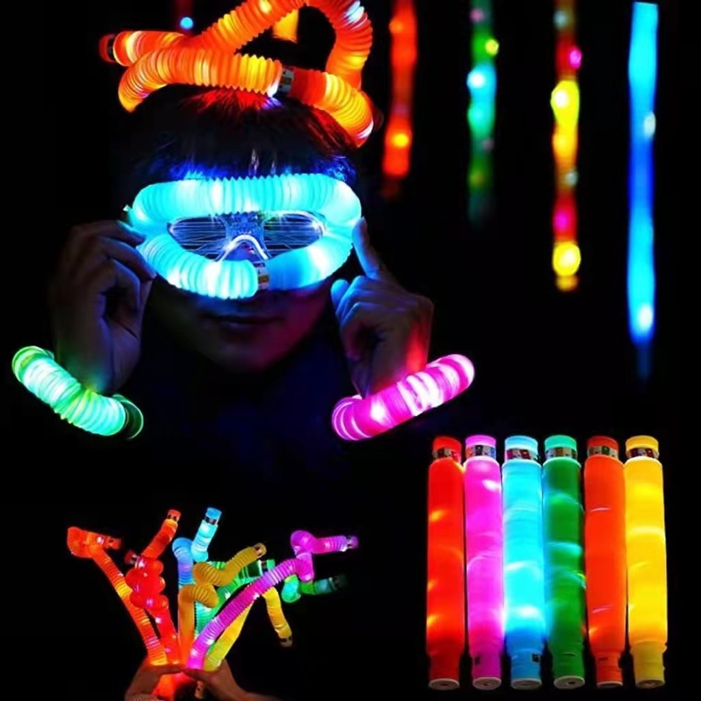 Pop Tubes Light Viral/Pop Light Pop Pipes 1 Stick LED Pipa Selang Fidget Toy