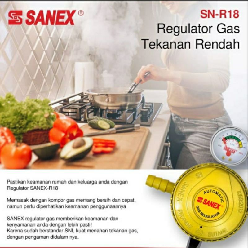 Regulator Gas + meter SNI CAISAR