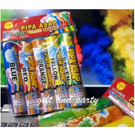 smoke Bomb 45 Detik impor/ Pipa Asap / Asap Warna / Bom Asap / Bomb Smoke