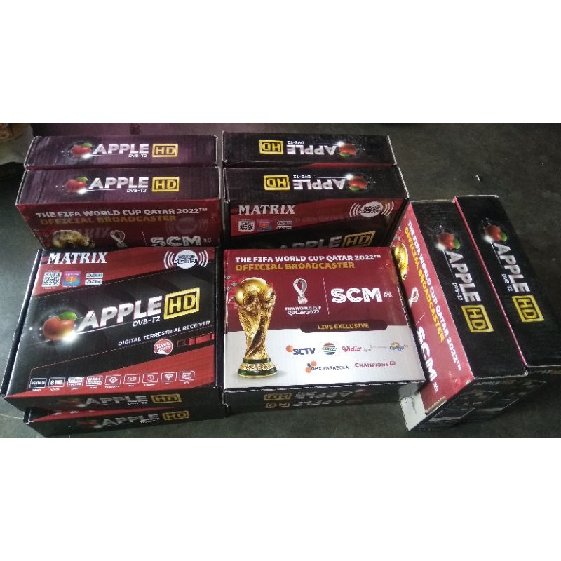 stb set top box matrix apple full hd merah
