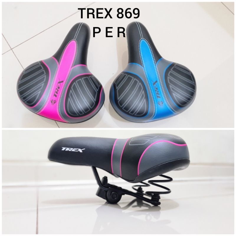 Trex 869 Saddle Sepeda Mini Per Jok Sadel Sadle City Bike Empuk Model Lebar