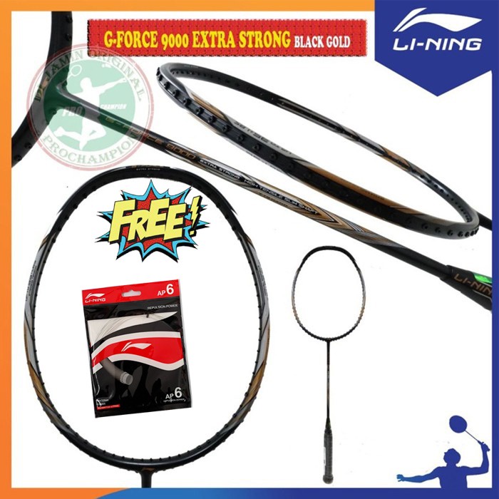 Lining G Force 9000 Extra Strong Raket Lining Raket Badminton Original