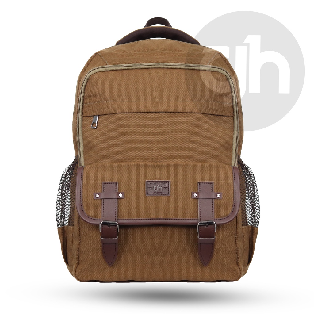 GH-Bag Tas Ransel Sekolah Kuliah Kerja Ransel Pria Wanita Backpack Laptop up to 15,6 inch Bronson Canvas Backpack