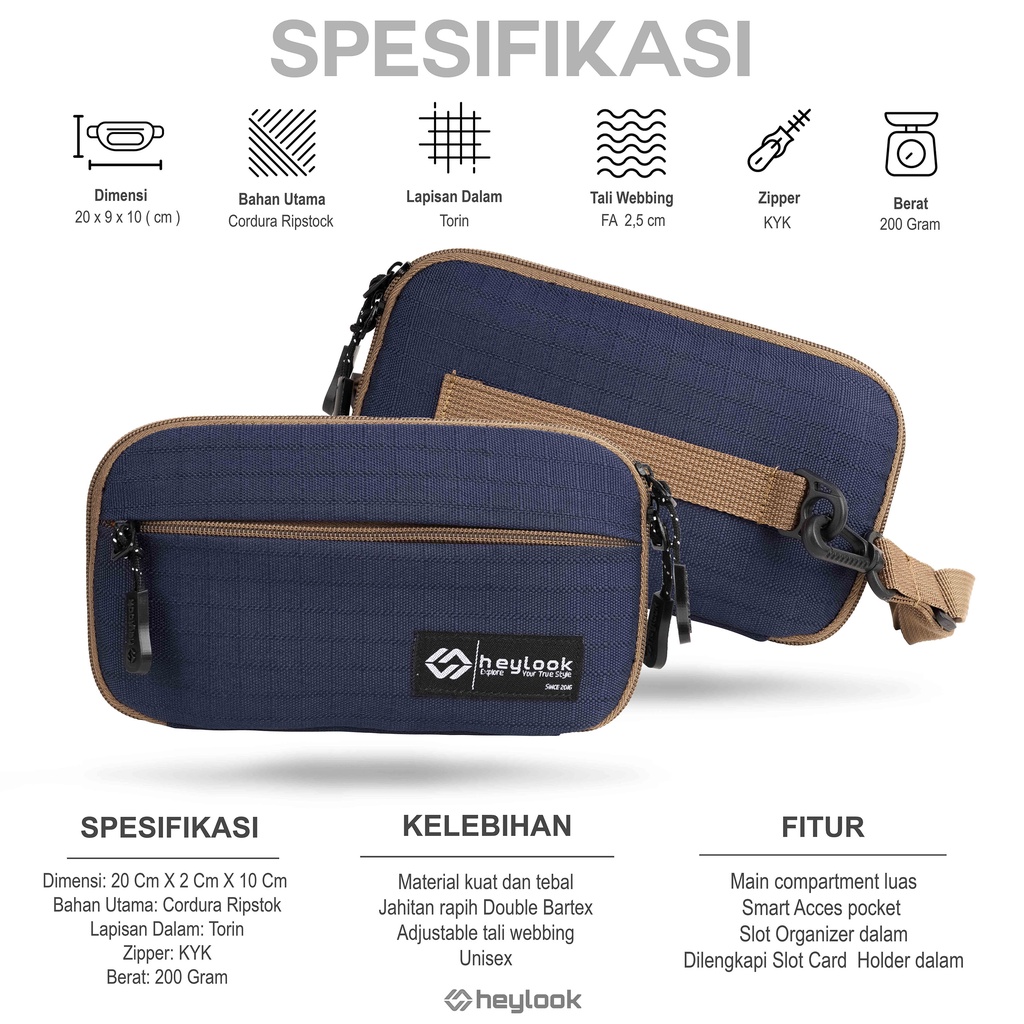 HEYLOOK Project - Neck Bag Pouch FLASH Sling Pouch Dompet Kartu Leher