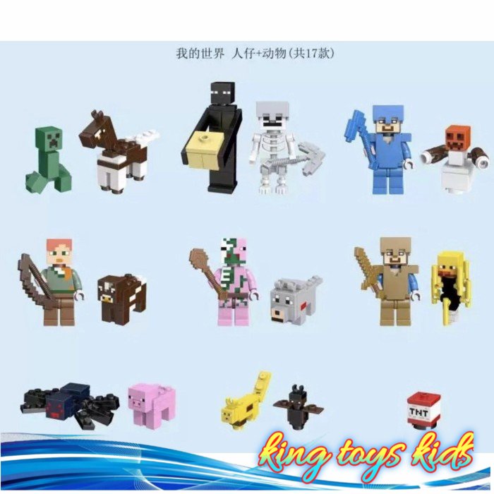new / Lego My world series 1 set lengkap / Figure Lego Minecraft My World