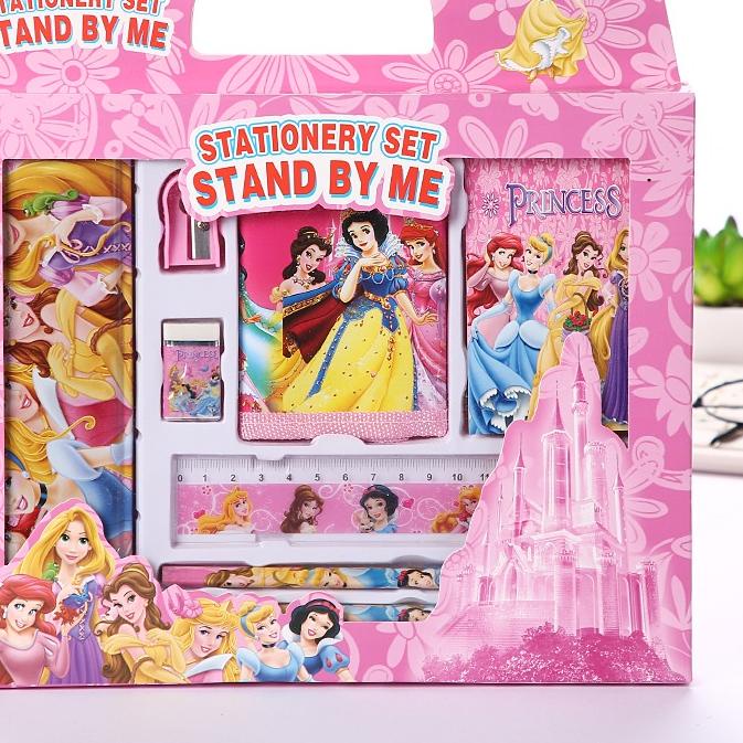 

Terlaris!! Alat tulis set 8 in 1 box anak-anak sekolah kartun pengaris kotak pencil stationary set 8in1 school kid gift souvernir hampers+