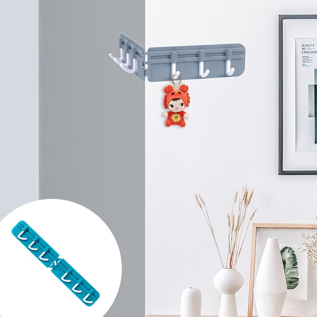 6baris Merata Kait Kait Kuat Dapur Hiasan Dinding Kreatif Kamar Mandi Paku/ -free Seamless Rak Gantungan Hook Shelves
