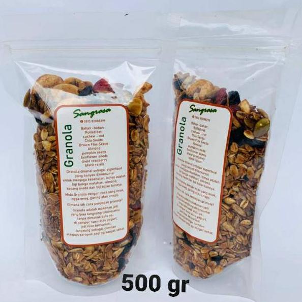 

12.12 Product HOT granola enak 500 gram granola gas !!