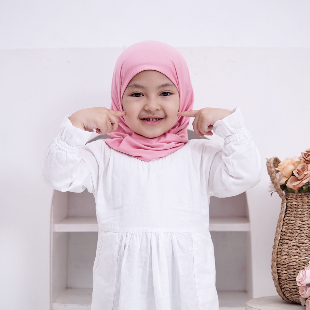 Pashmina Instan Anak/Zahra Kerudung Anak Jersey Premium Termurah