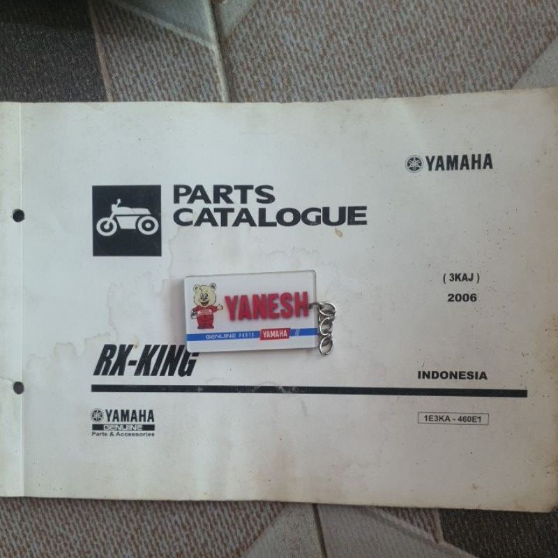 buku katalog catalogue yamaha rx king tahun 2006 copyan