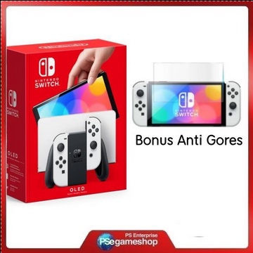 Nintendo Switch (OLED Model) White Set ( Bonus Hydrogel )