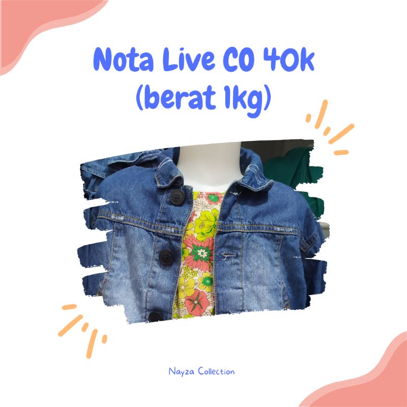 

Nota Live CO 30k (berat 2kg)