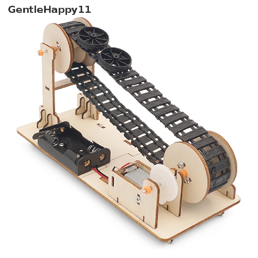 Gentlehappy Science Technoy Produksi Kecil DIY Conveyor Belt Handmade Mainan Ilmu Pengetahuan id