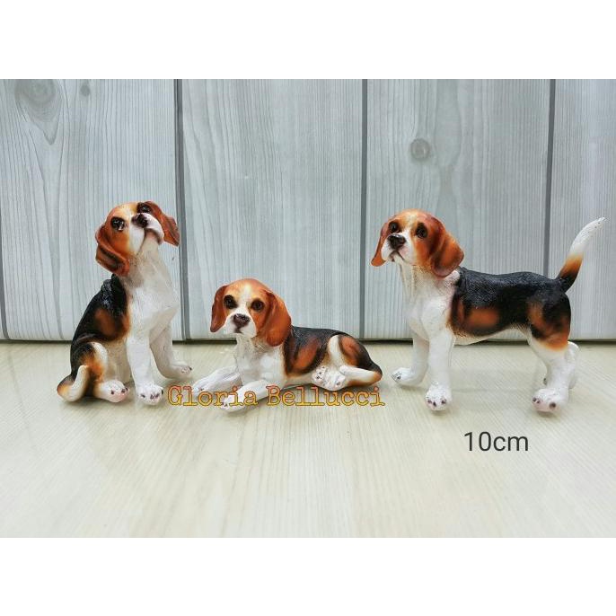 Patung Pajangan Anjing Beagle