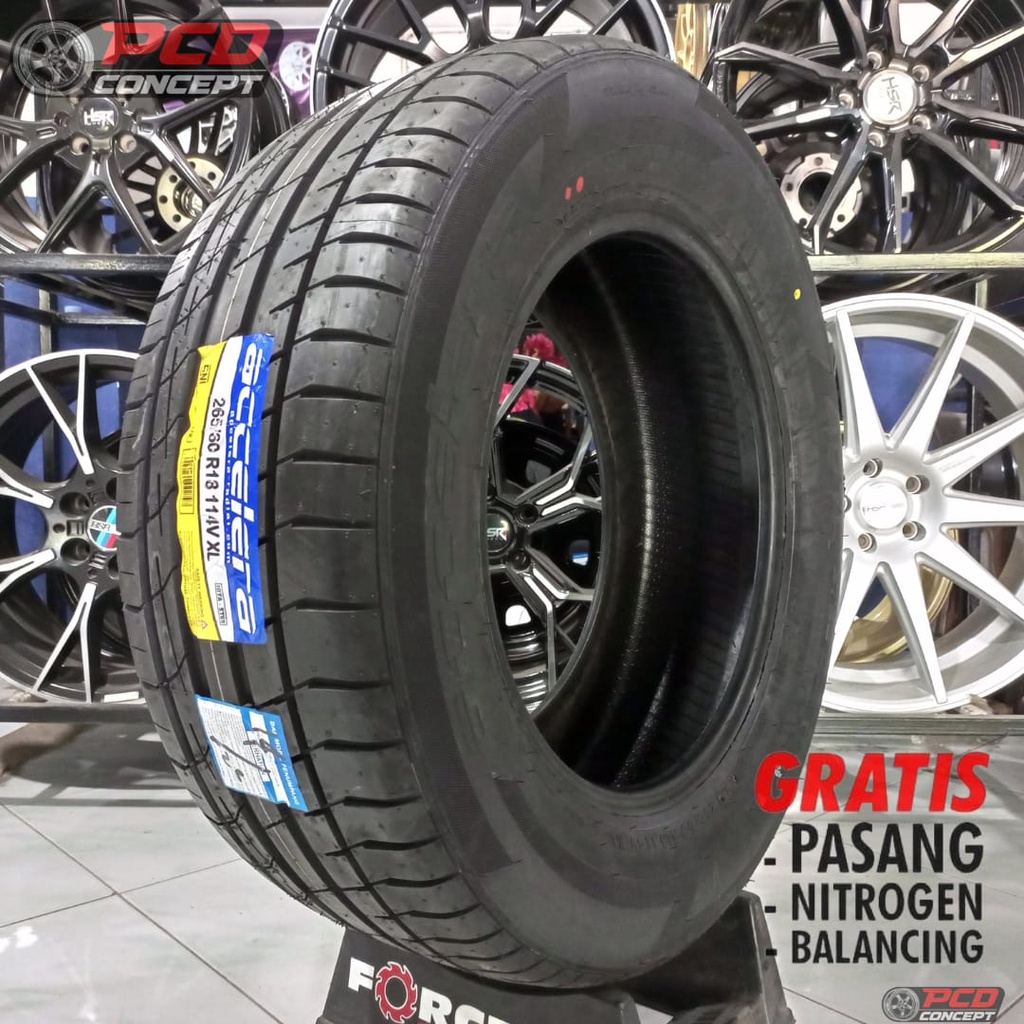 BAN LUAR MOBIL R18 PAJERO FORTUNER R18 TUBLES DAN TERMURAH SURABAYA | BAN ACCELERA 265/60 R18