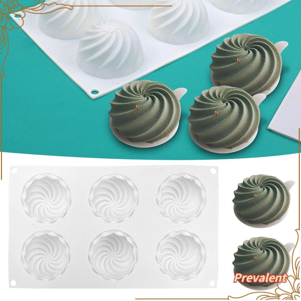 Preva 3D Spiral Hemisphere DIY Craft Jelly Dome Sabun Lilin Cetakan Alat Dekorasi Kue 6 Cavity Mousse Molds