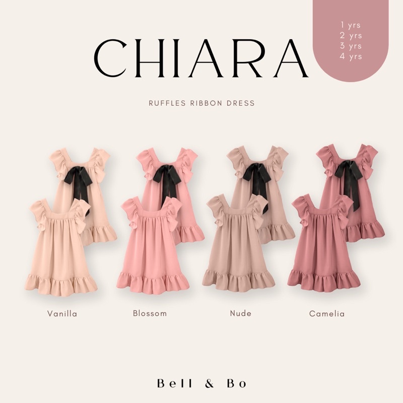 CHIARA BEL &amp; BO / CHIARA DRESS / RUFFLE RIBBON DRESS