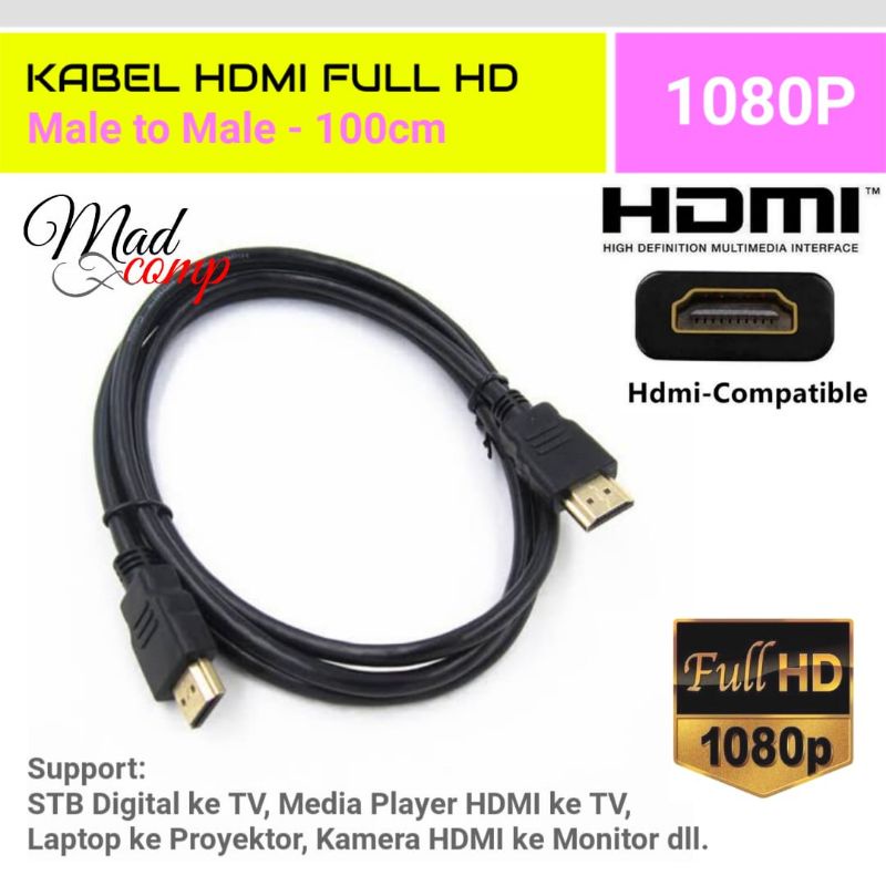 Kabel STB Digital TV HDMI Male to Male