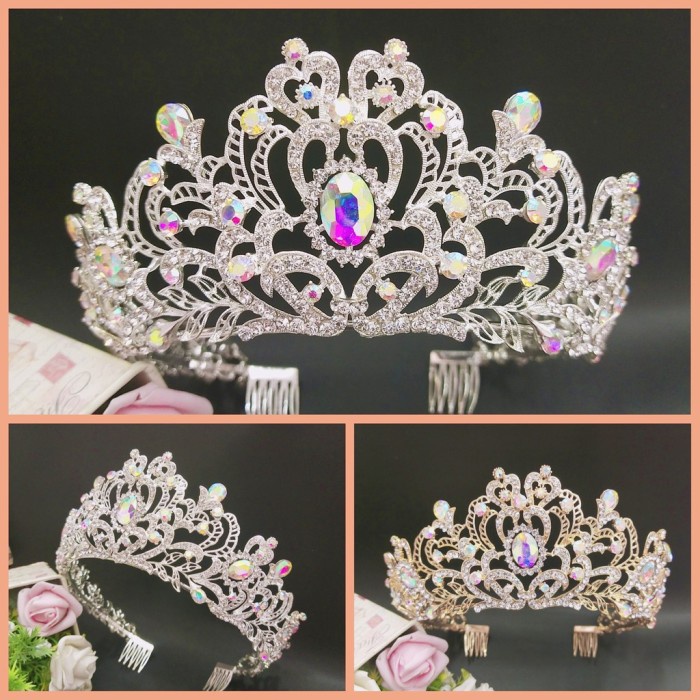 [MK13]MAHKOTA TIARA BESAR PENGANTIN HIJAB