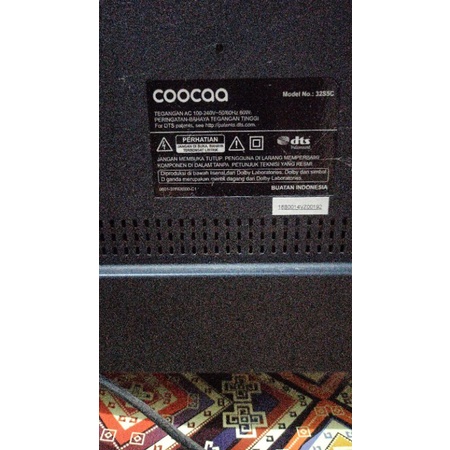 Jual rugi aja Smart Tv Coocaa 32S5C 32 inchi, include DVB-T2/Digital TV kondisi bekas pakai