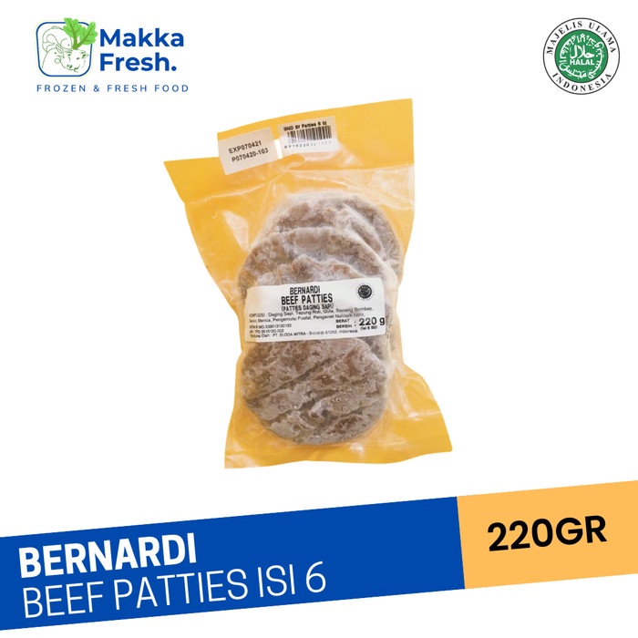 

BERNARDI BEEF PATTIES ISI 6