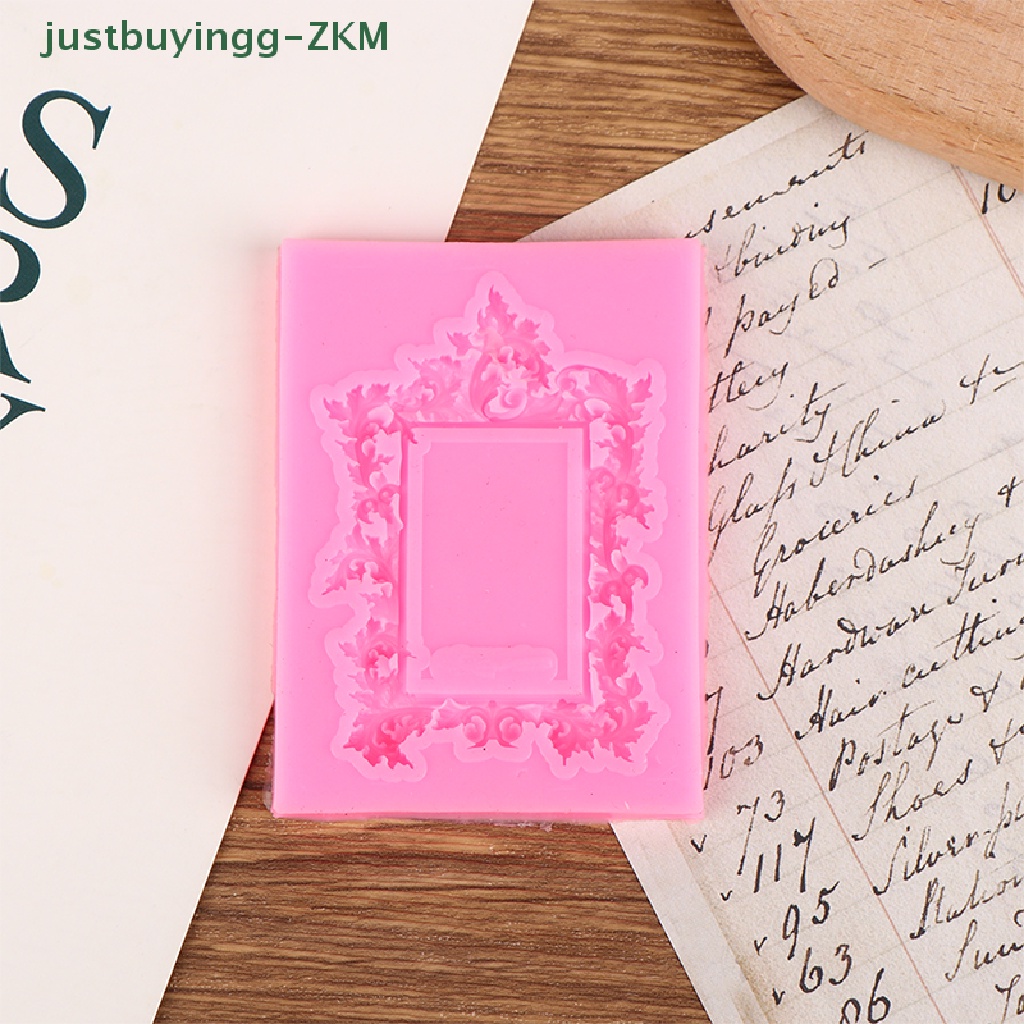 [Tinggal Belig] 1Pc Cetakan Fondant Renda Gulir Bingkai Foto Silikon Permen Kue Border Dekorasi [RICO]