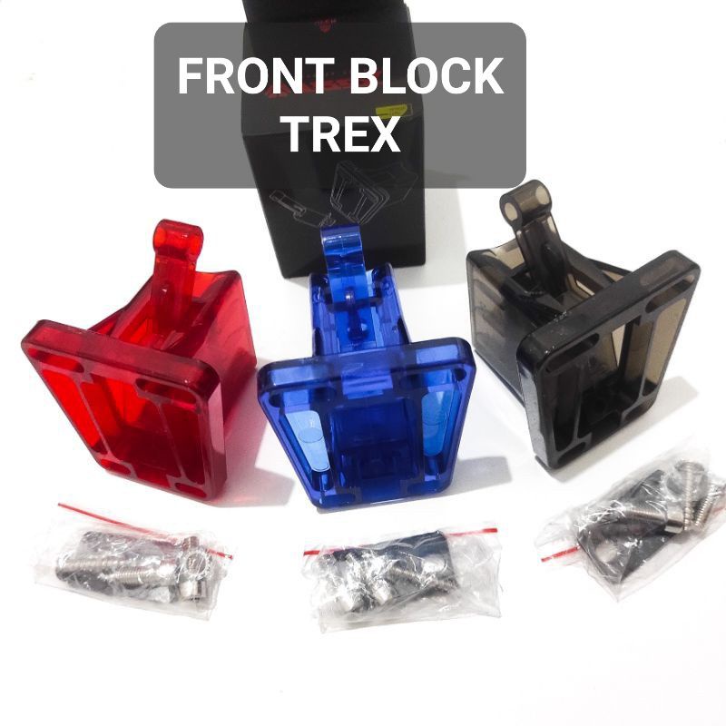 FRONT BLOCK TREX BENING TRANSPARAN ADAPTOR BRACKET TAS DEPAN SEPEDA LIPAT SELI