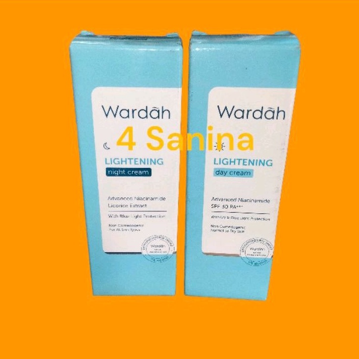 Wardah lightening day cream &amp; night cream 20ml