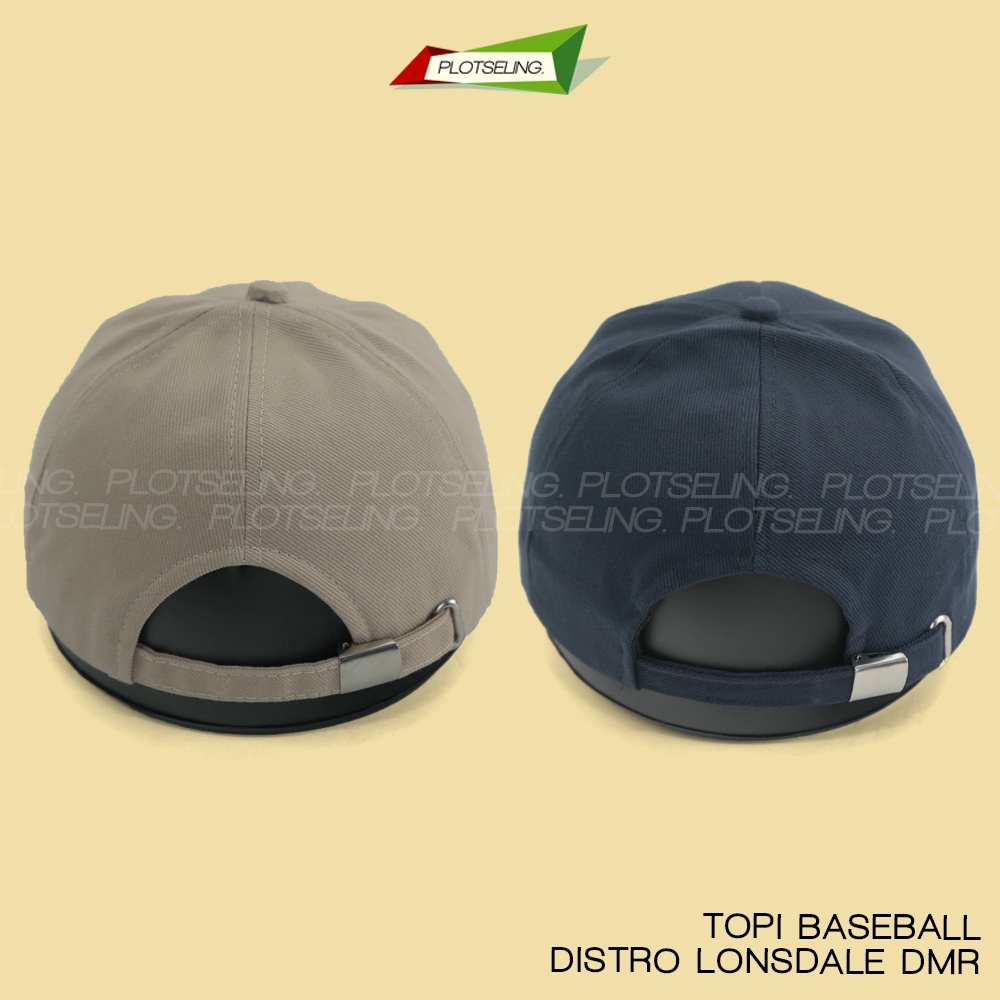 Topi Baseball Polo LONSDALE LONDON Kasual Distro Pria Wanita Abu Cream Hijau Navy Merah Bahan DMR Tebal Ukuran All Size Clip Besi