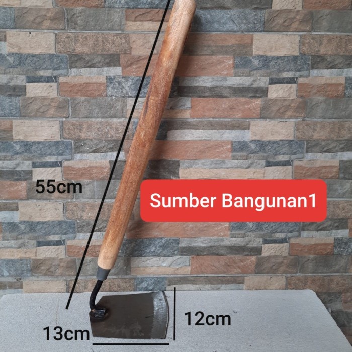 Cang Pacul Mini Kayu Cangkul Tanaman Kecil Tanah Gagang Kayu Coklat