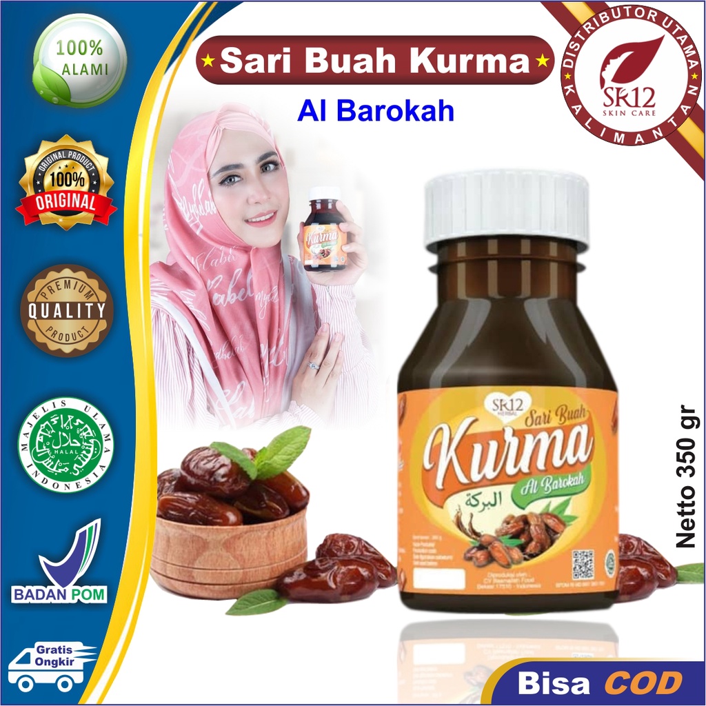 Sari Kurma SR12 | Sari Buah Kurma Al Barokah SR12 Herbal | Minuman Herbal SR12 | Daya tahan tubuh