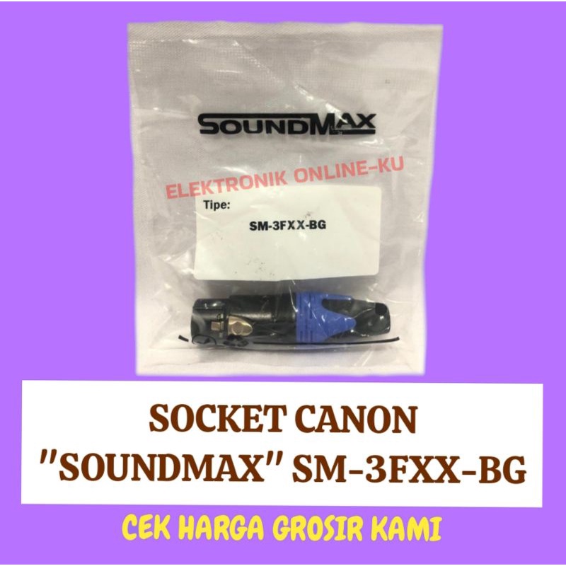 SOCKET CANON XLR FEMALE SOUNDMAX SM-3FXX-BG